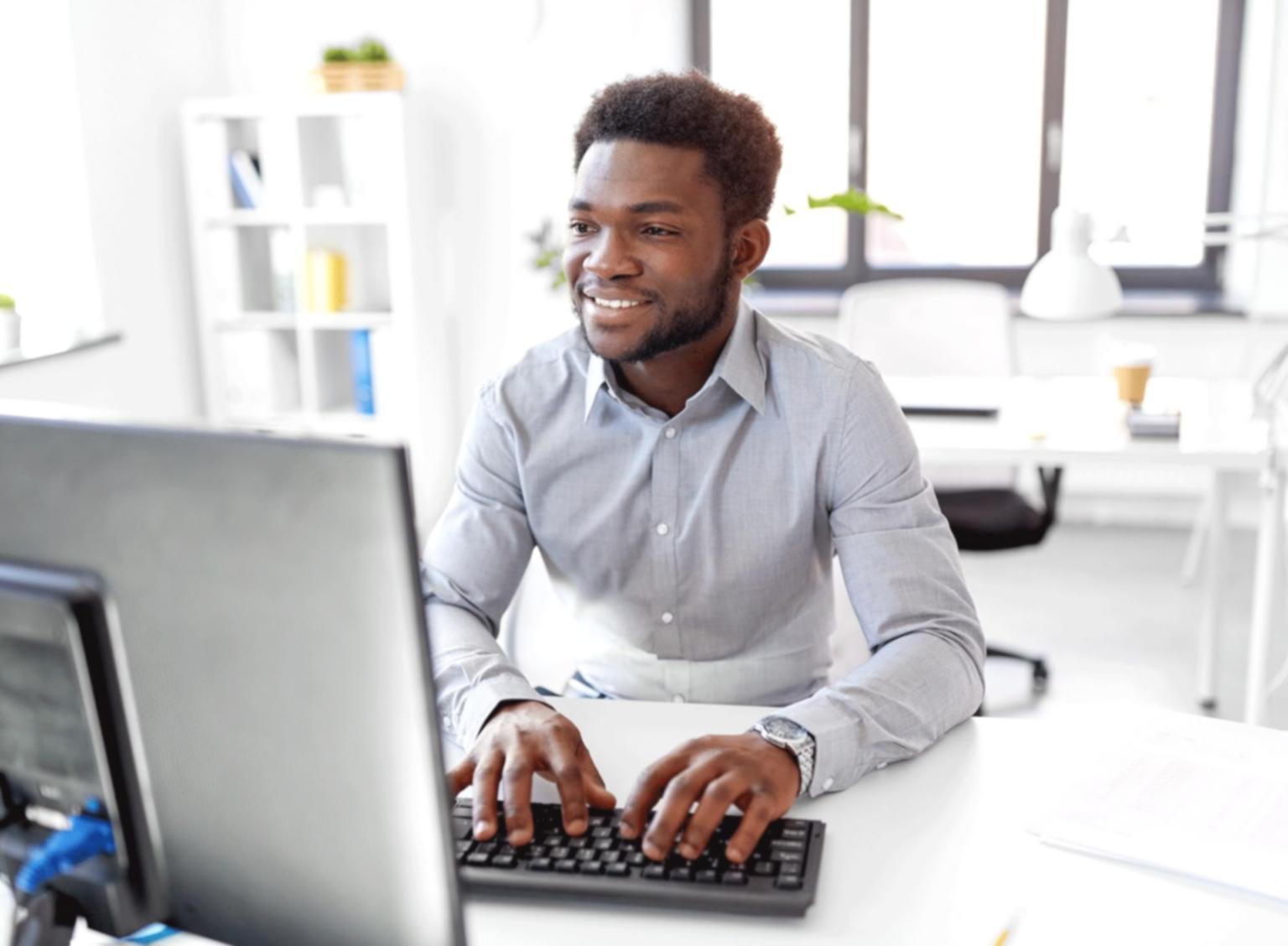 Journalist reviewing scientific research documents
